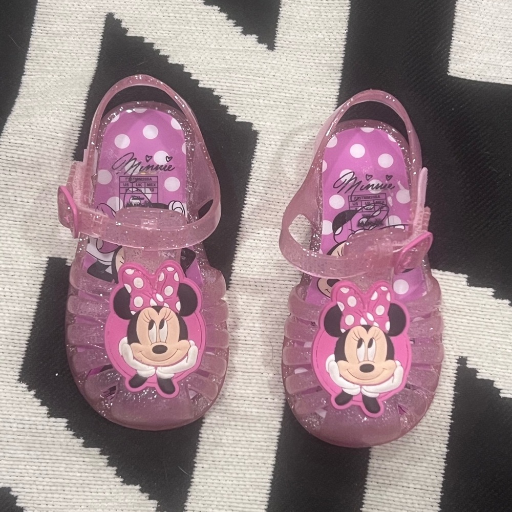 Pink Glitter Kids Sandals